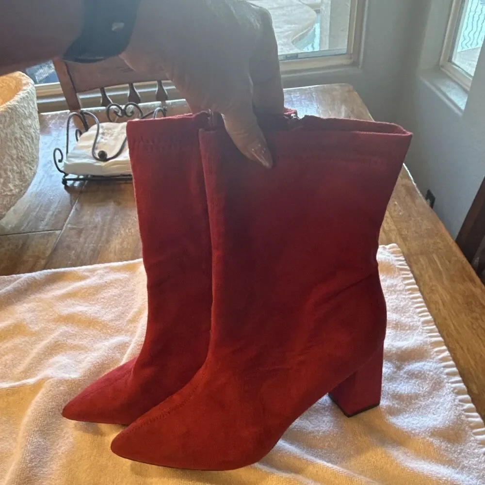 Women's Red Ankle Boots